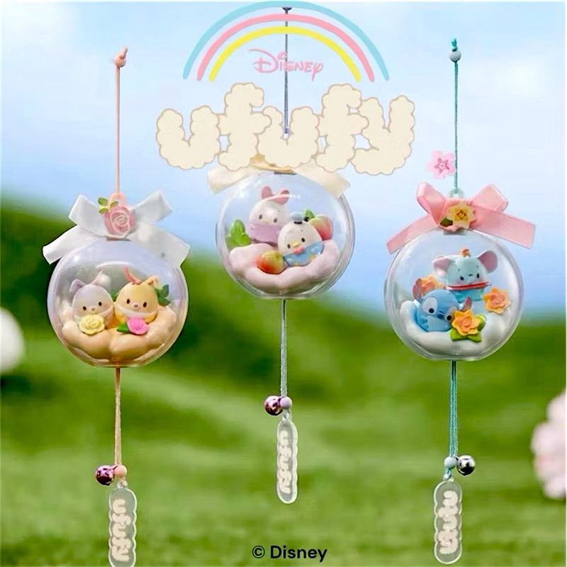 💥สินค้าพร้อมส่ง💥 กล่องสุ่ม (ประดับห้อยตกแต่ง) Miniso Disney Ufufy Flowery Wind Chime