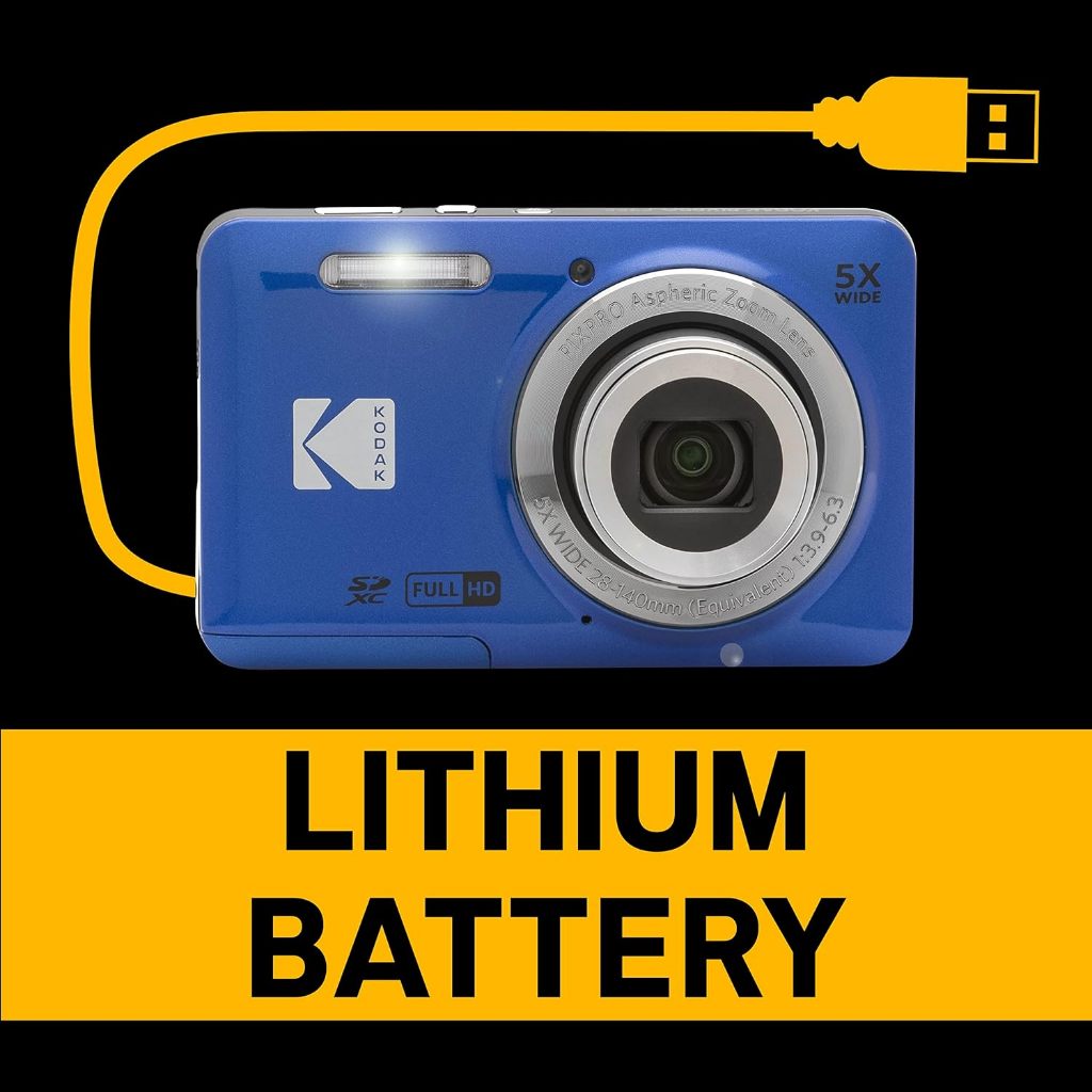Kodak PIXPRO FZ55 กล้องดิจิตอลพกพา 16MP ถ่ายวิดีโอ Full HD | ซูม 5X | มุมกว้าง 28mm | ของแท้