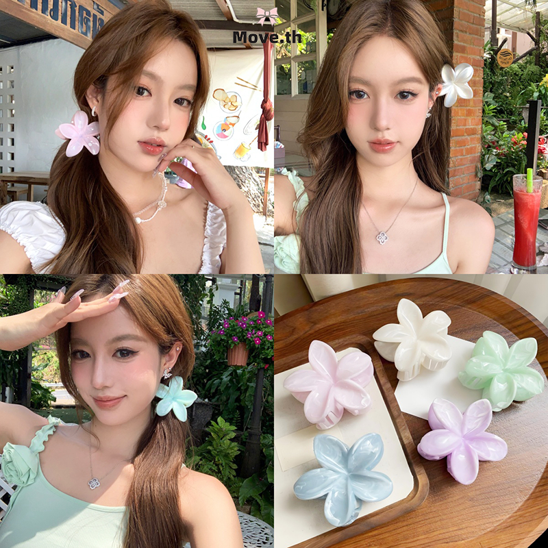 ในไทย-พร้อมส่ง✨กิ๊บหนีบผมดอกไม้ กิ๊บติดผมฉลาม INSสไตล์เกาหลีหวาน นักเรียนสำหรับผู้หญิง เครื่องประดับผมแฟชั่น 2025ใหม่-Mo