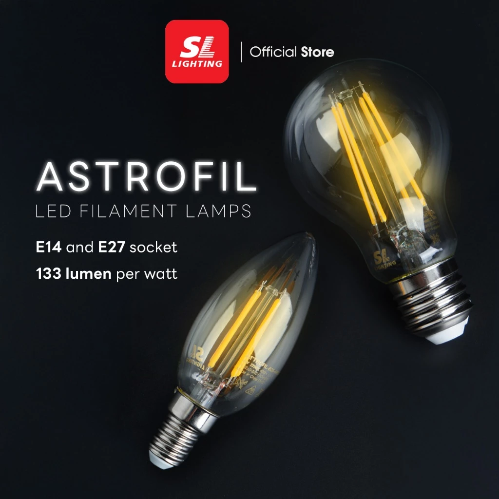 SL LIGHTING | LED Astrofil Filament Lamps หลอดไฟ LED ฟีลาเมนต์ มีให้เลือก 2 แบบ A60 , B35