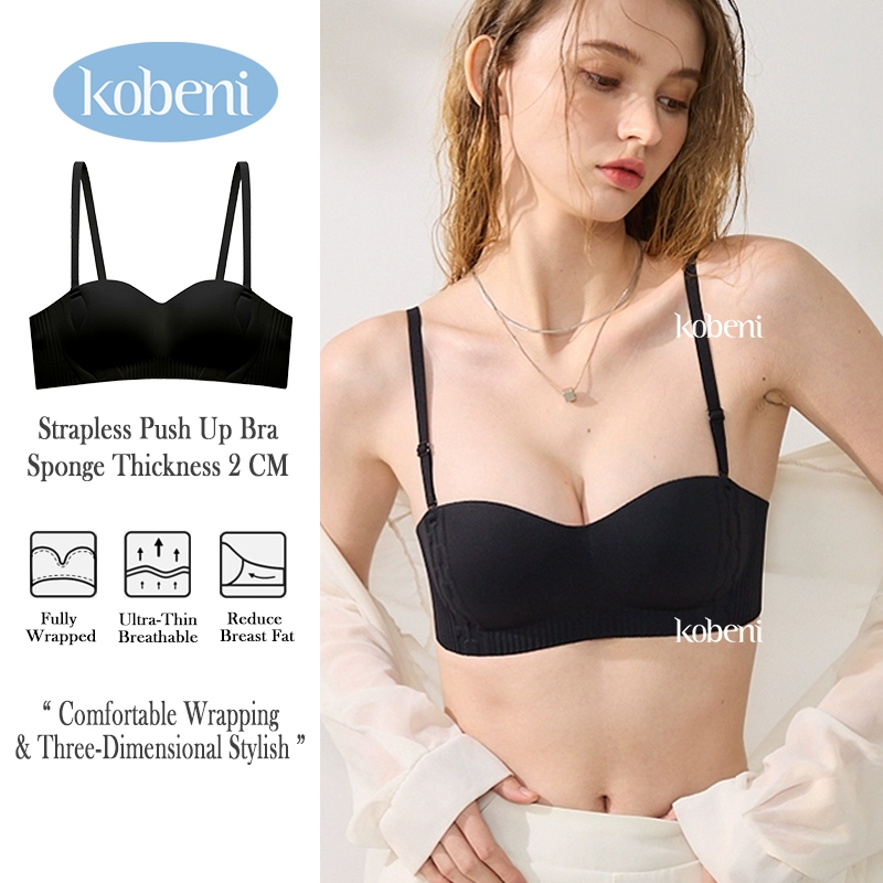 ⭐KOBENI⭐BRA บราเกาะอกเจลลี่ ไร้ขอบ ไร้โครง เกาะแน่นไม่หลุด ทรงสวย ใส่สบาย เนื้อผ้านิ่ม