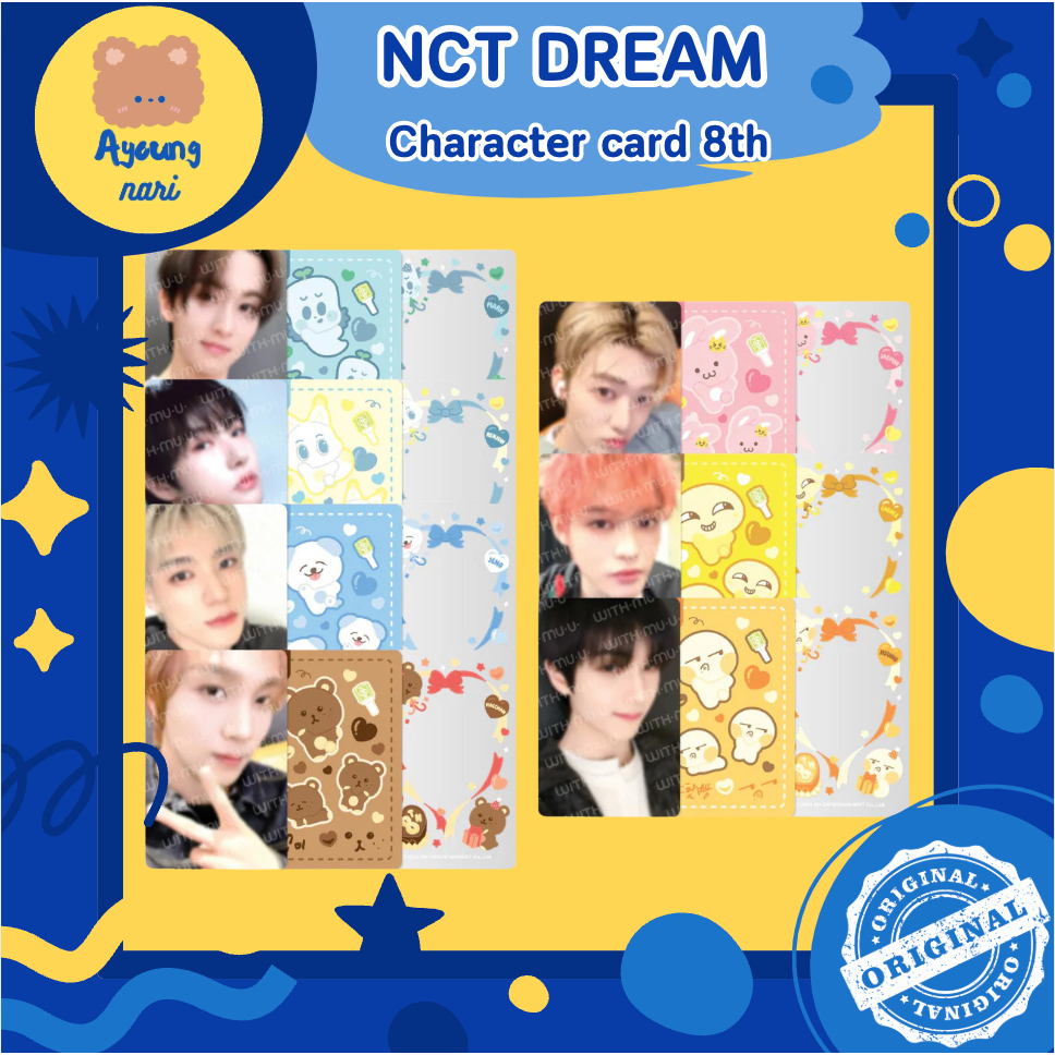 พร้อมส่ง nct dream 8th anniversary- Character card การ์ดสมาชิก