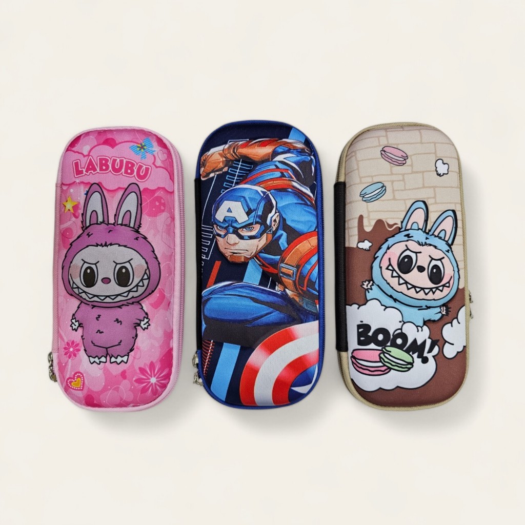 กล่องดินสอ กระเป๋าสำหรับใส่ดินสอ ลายนูน 3D ผ้า PU+EVA ลายการ์ตูน ลายอเวนเจอร์ ขนาดใหญ่จุของได้เยอะ พร้อมส่งจากไทย ราคา ถูกที่สุด ดีลบีเคเค แกลเลอรีภาพที่ 2
