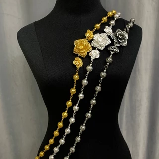 Vintage Jewelry สร้อย สังวาลย์ ชุดไทย ประดับ ลูกปัด สร้อยคอแฟชั่น ผู้ใหญ่ มี3สี