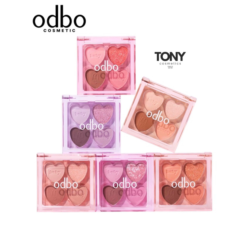 ODBO BABY CUTESY PALETTE โอดีบีโอ เบบี้คิวท์ซี่ พาเลท OD2035 ขนาด 1.8g