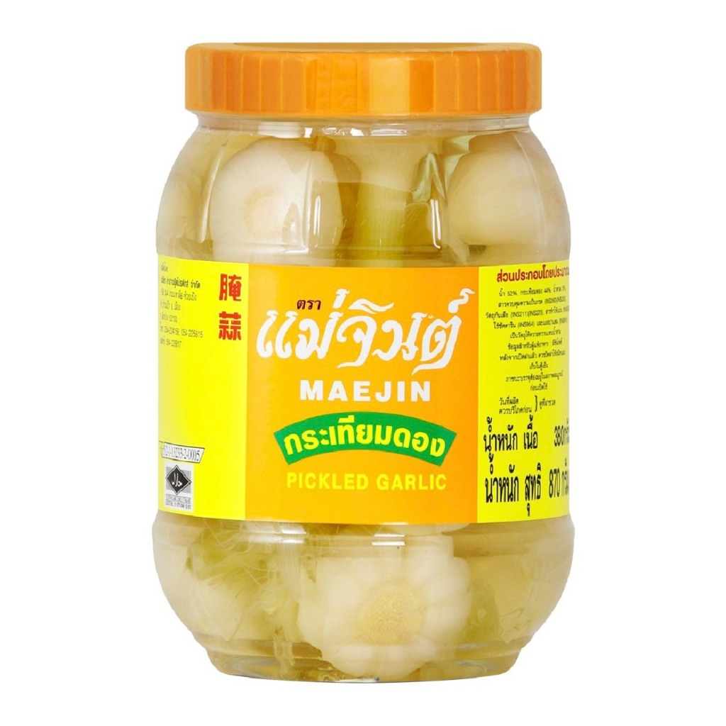 MAEJIN  Pickled garlic  แม่จินต์ กระเทียมดอง 870 กรัม