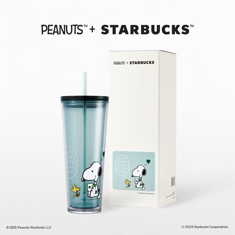แก้ว Starbucks® + peanuts snoopy ของแท้💯