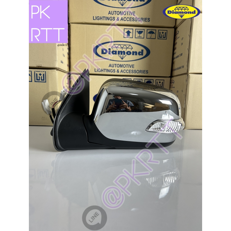 กระจกไฟฟ้า ISUZU DMAX ปี 04-06/ Chev 04-11 ไฟฟ้า 5 สาย โครเมี่ยม อีซูซุ ดีแมกซ์ กระจกมองข้าง กระจกรถ ดีแมก ดีแม็ค ดีแม็ก