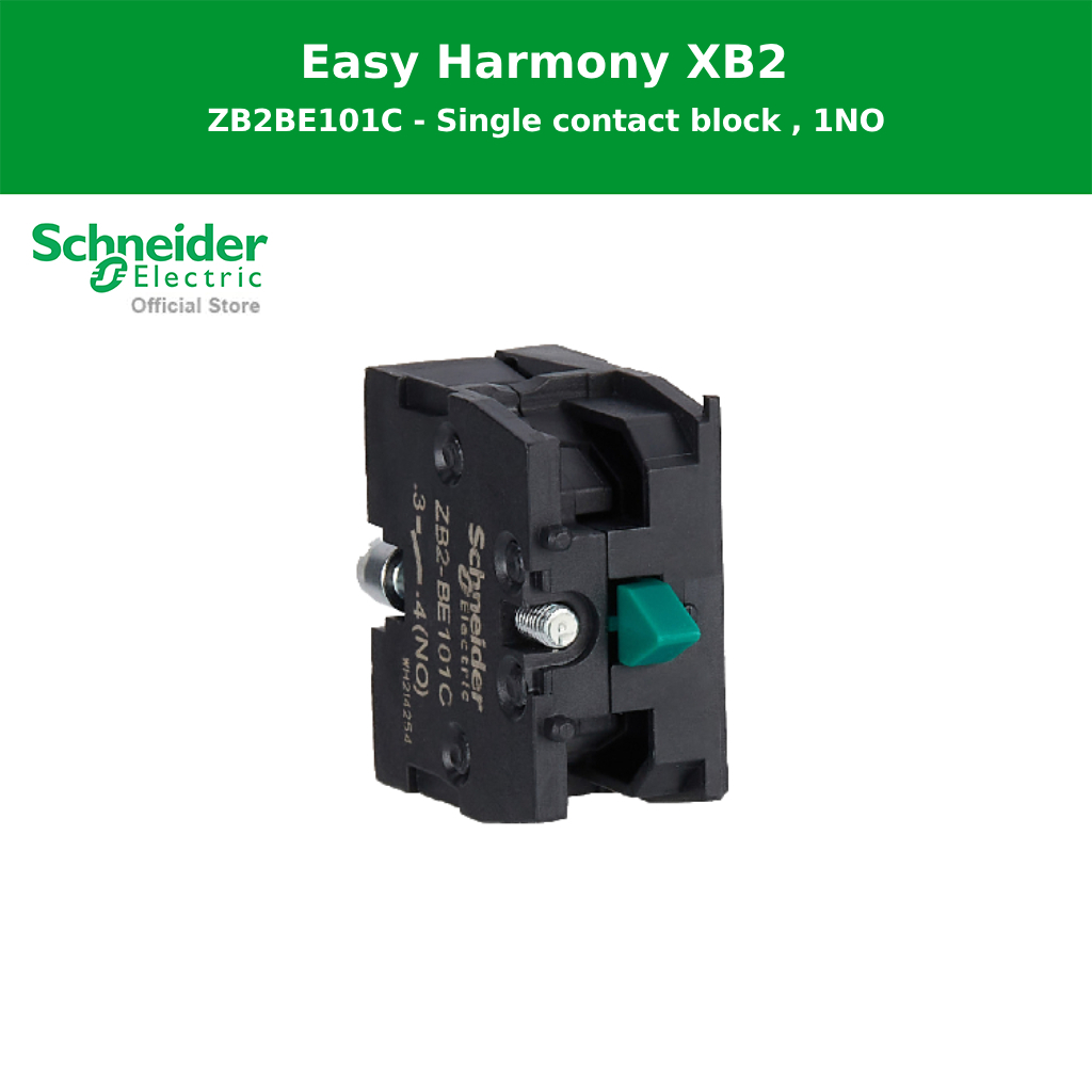 Schneider Electric Easy Harmony XB2 Contact block NO - ZB2BE101C