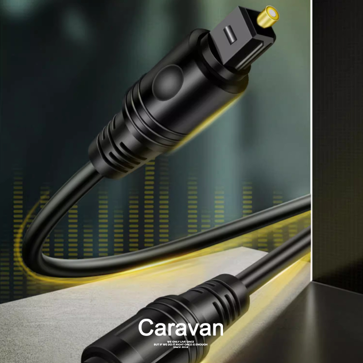 Caravan Crew OD2.2 TOSLINK Cable สายสัญญาณเสียงไฟเบอร์ออปติกสําหรับ CD DVD SPDIF สําหรับทีวีลําโพง