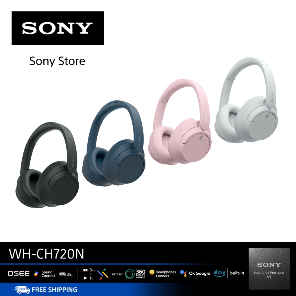 Sony หูฟัง Headphones รุ่น WH-CH720N | Bluetooth® 5.2 | Easy and clear hands-free calling and voice assistant