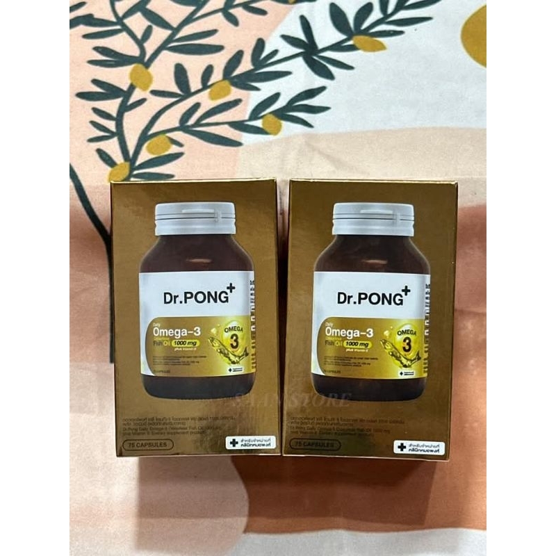 โอเมก้า3​ Dr.PONG Daily Omega 3 odourless fish oil 1000 mg plus vitamin E โอเมก้า 3 โอเดอร์เลส ฟิชออ