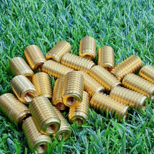ตัวหนอนซ่อมเกลียวทองเหลือง พร้อมส่ง M10 เบอร์14ตัวหนอน เกลียวทองเหลืองทองเหลืองแท้