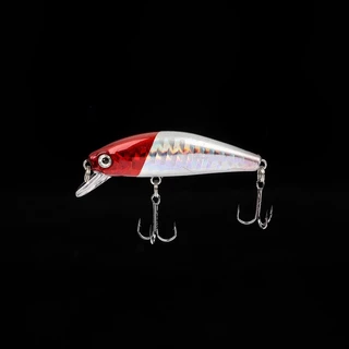 เหยื่อตกปลา 5.5 เซนติเมตร เหยื่อปลอม พลาสติกเหยื่อ เหยื่อตกปลาโลหะ Sinking Minnow 3D เหยื่อ