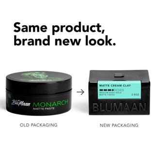 BLUMAAN Matte Cream Clay (เคลย์จัดผม) อยู่ทรงสูง ลุคแมตต์ธรร…