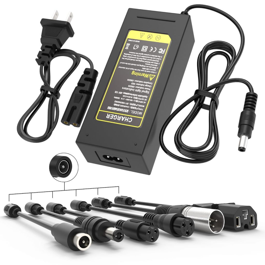 ที่ชาร์จแบตเตอรี่ 54.6V 2A Fast Charger with 7 Plugs Universal for 13S 48V Lithi