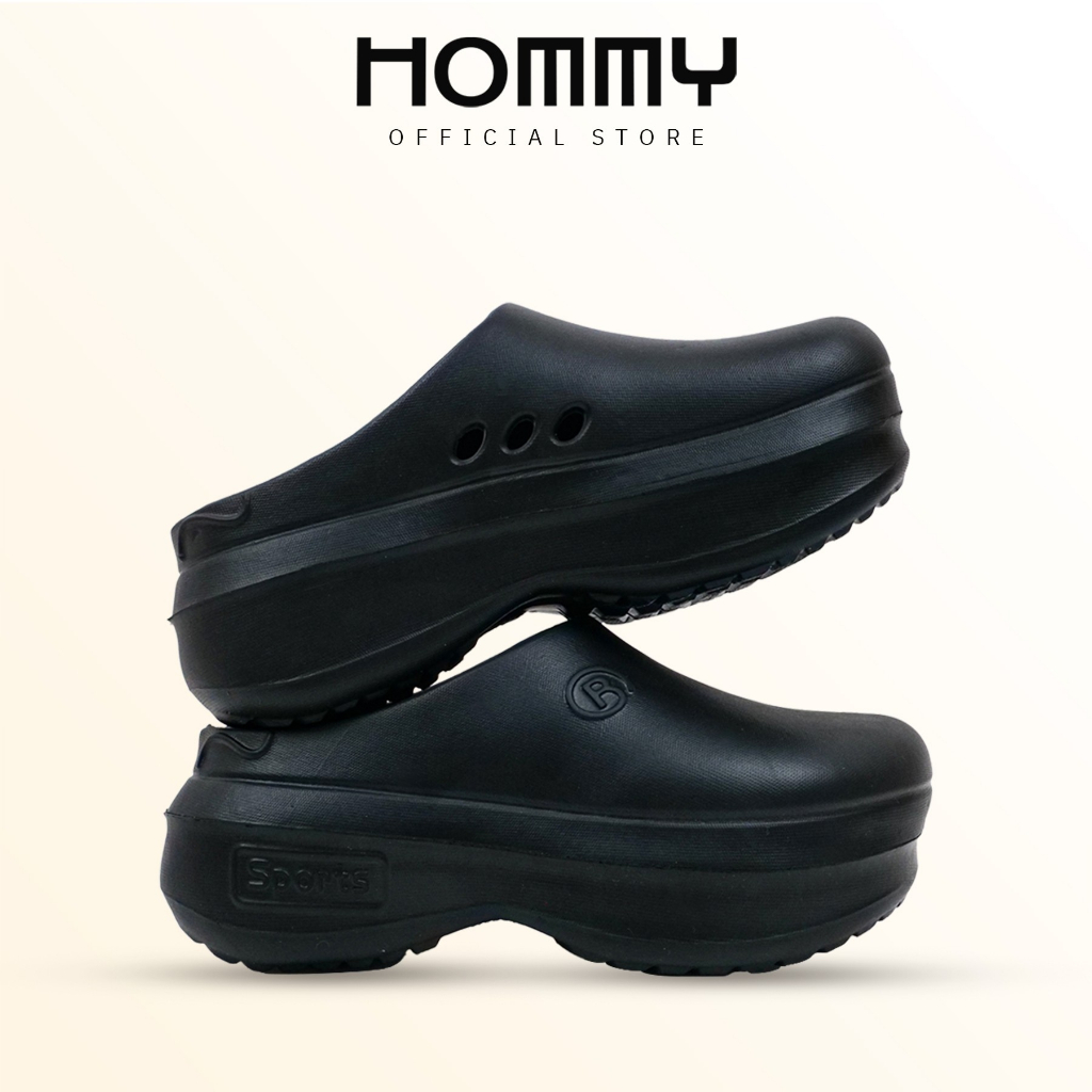 【ลด 1 ไซส์ก่อนสั่งซื้อ】HOMMY รองเท้าแตะ รองเท้าหัวโต รองเท้าผู้หญิง กันลื่น พื้นหนา 6 CM.  (SH-2)
