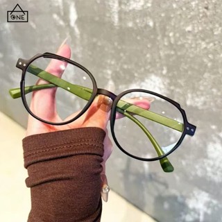 COD❤️แว่นสายตายาวป้องกันแสงสีฟ้ากรอบกลมวินเทจแฟชั่นเบาพิเศษแ…