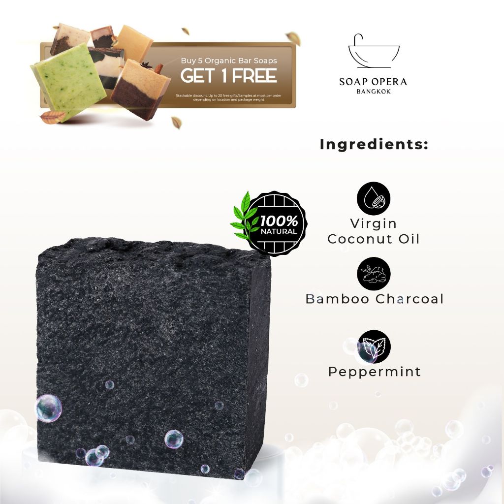 Charcoal & Eucalyptus Detoxifying Handmade Bar Soap