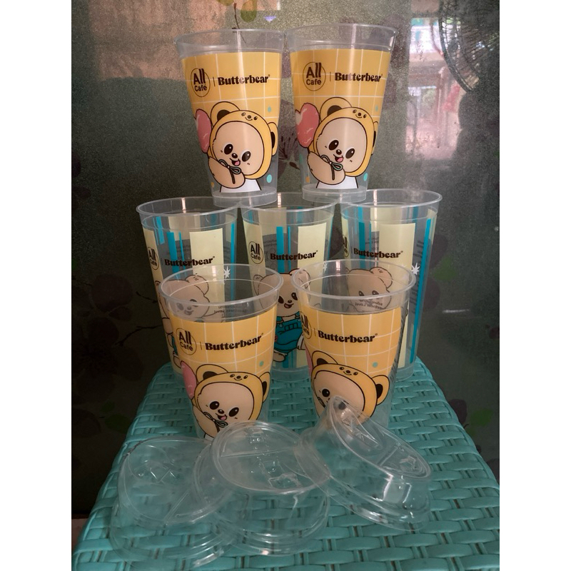 แก้ว All Cafe ลายน้องหมีเนย