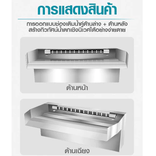 น้ำตก ม่านน้ำตก น้ำตกบ่อปลา ผนังบ่อปลา 304 ผนังม่านน้ําสแตนเลส สวนดอกไม้ กำแพงม่านน้ำ พร้อมช่องสำหรับติดไฟ LED