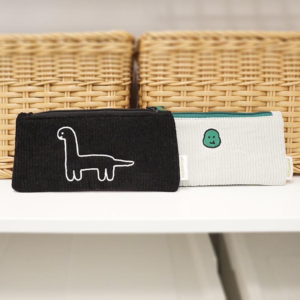 JOGUMAN Pencil Case - Brachio (Black & Green Stript) กระเป๋าใส่เครื่องเขียน