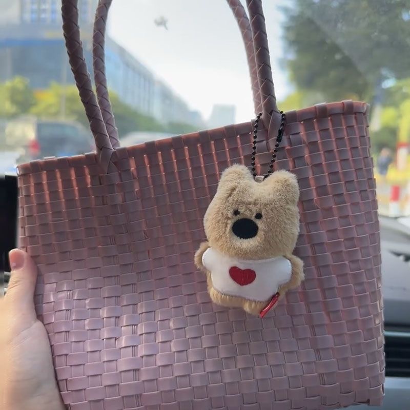 พวงกุญแจ Plush Three Puppies Series - อุปกรณ์เสริมพวงกุญแจกระเป๋าเป้สะพายหลัง