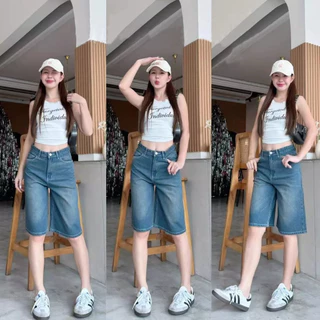กางเกงยีนส์ผู้หญิง ขาสั้น 5ส่วน ผ้าไม่ยืด เนื้อผ้าดีใส่สบาย 919Jeans ไซส์ S - 2XLขาสั้น 5ส่วน