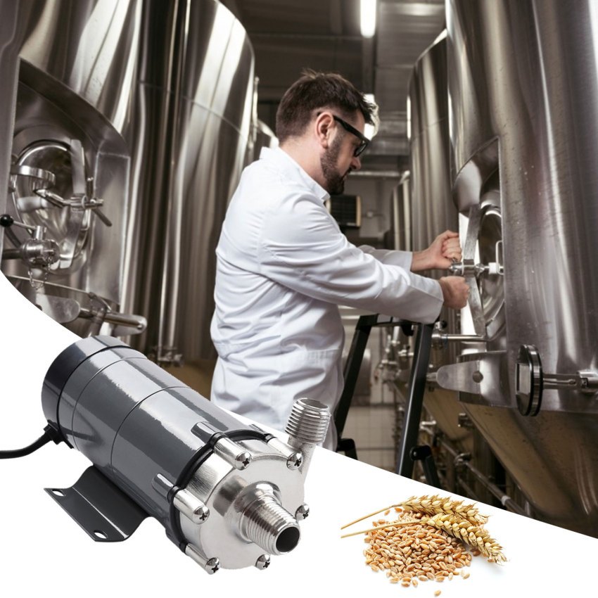 Pump MP-15R Food Grade 304 Stainless Steel Brewing Home brew 220V Magnetic Water Pump Temperature 140C 1/2