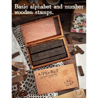 กล่องไม้ตัวปั๊มอักษรและตัวเลข วินเทจ มี 30-70ตัว เหมาะสำหรับ…