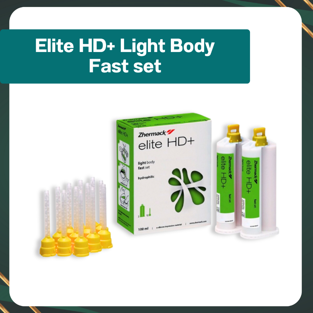 Zhermack Elite HD+  Light Body Silicone พิมพ์ปาก วัสดุทันตกรรม Dental วัสดุพิมพ์ปากแบบซิลิโคน