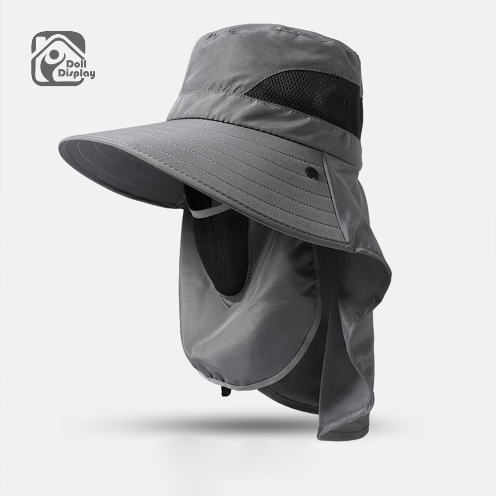 หมวกบักเก็ต หมวกเดินป่า คุณภาพสู แฟชั่นฤดูร้อน กันแดด ระบายอากาศ มี 3 สีให้เลือก หมวกกันแดด 360 องศา - รูปที่ 3