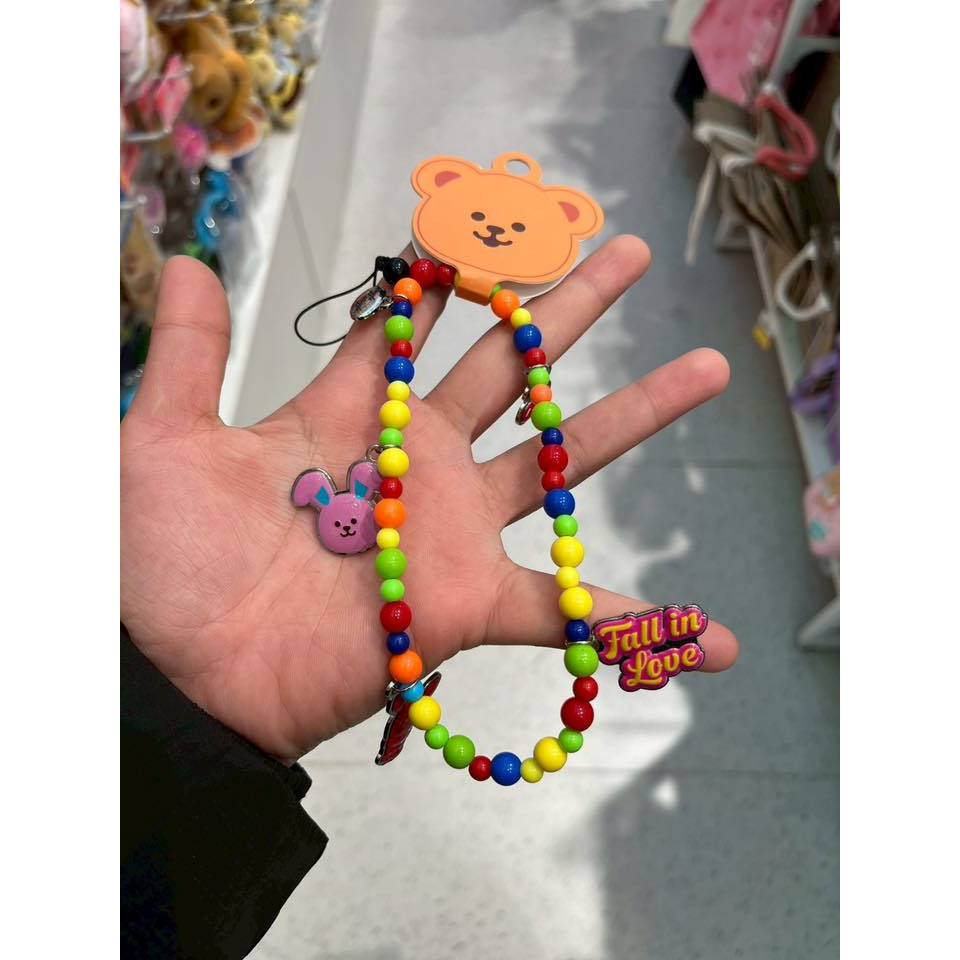 Wiggle Wiggle วิกเกิ้ล วิกเกิ้ล / พวงห้อยมือถือ สายคล้องมือถือ พวงโทรศัพท์ พวงกุญแจ สายคล้องโทรศัพท์ กระต่าย ลูกปัด สีสด