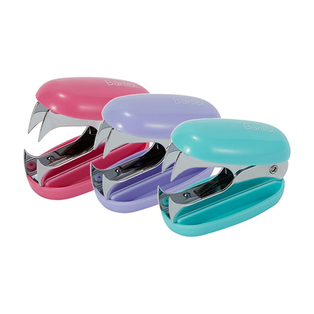 Bantex ที่ถอนลวดเย็บกระดาษ แบบก้ามปู สีพาสเทล ใช้งานง่าย พกพาสะดวก มี 2แบบ 4สี Staple Remover