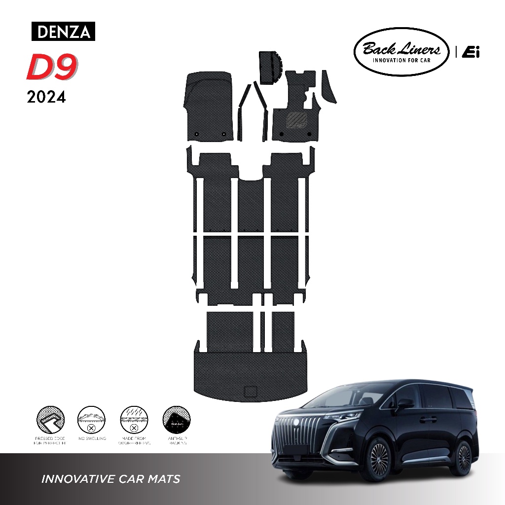 BYD พรมปูพื้นรถยนต์ Back Liners สำหรับ Denza D9