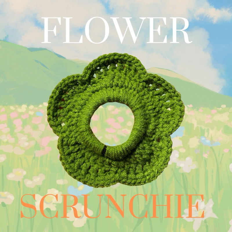 Flower scrunchie🌸🌼 ยางรัดผมไหมพรมรูปดอกไม้