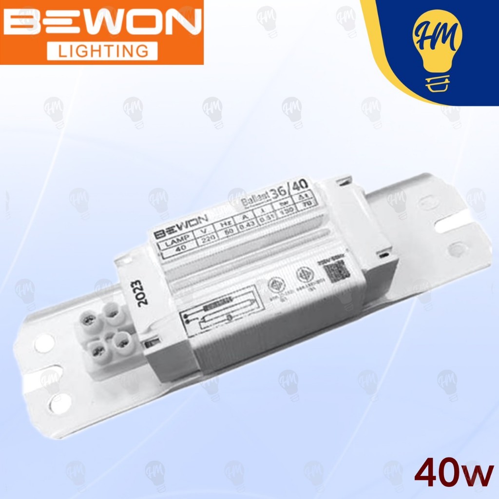 Bewon บัลลาสต์ แกนเหล็ก 20W 40W