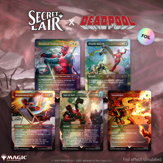 [MTG] Secret Lair X MARVEL Deadpool Foil