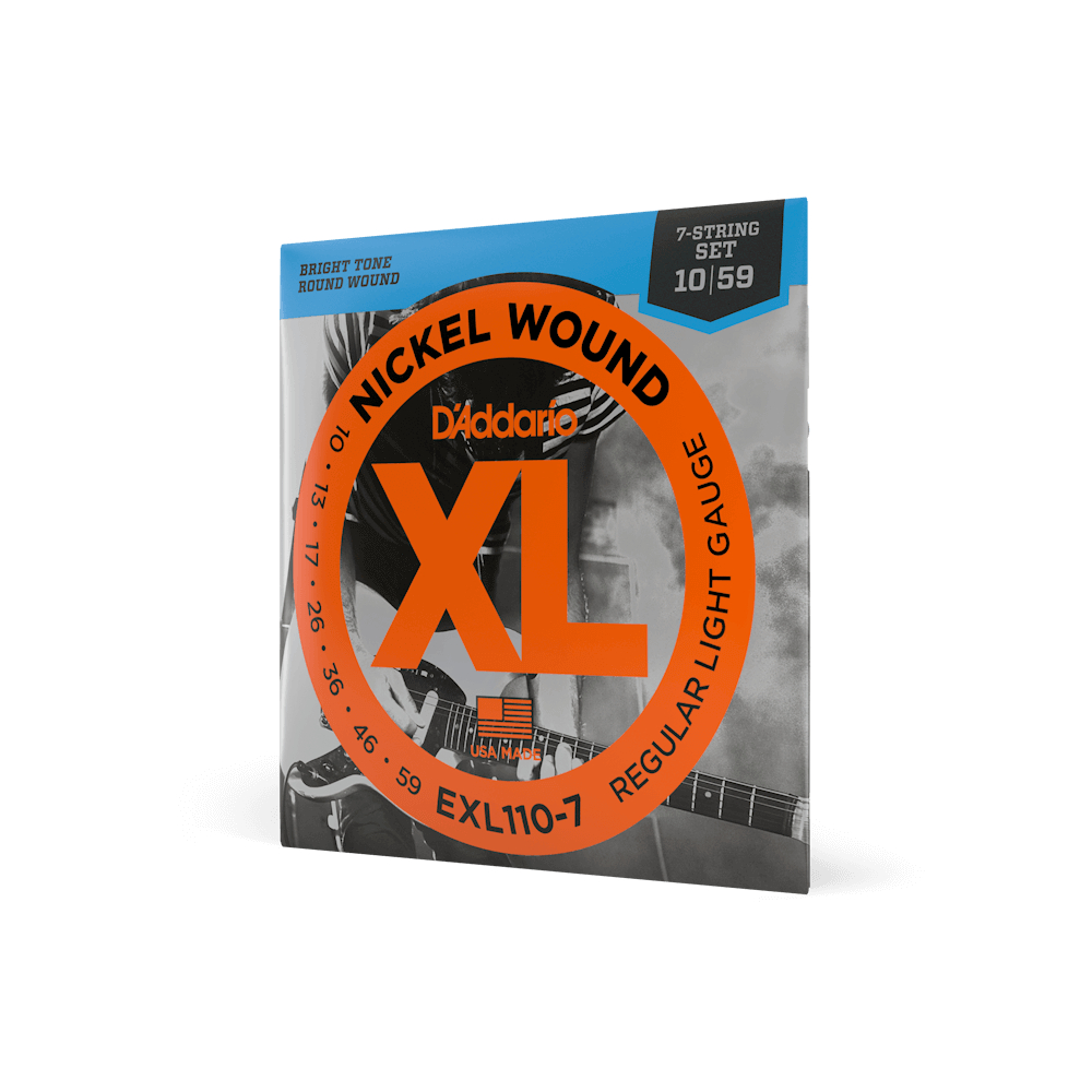 สายกีต้าร์ไฟฟ้ายี่ห้อ D'Addario รุ่น EXL110-7 Guitar Strings เบอร์ 10 7 สาย
