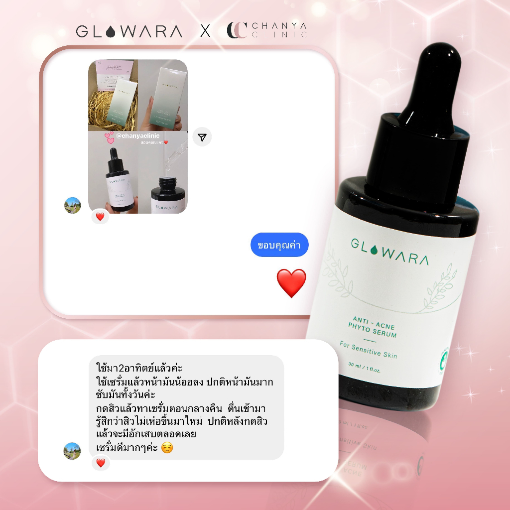 Glowara เซรั่มคุณหมอ Anti Acne Phyto Serum - For Sensitive Skin - รูปที่ 3