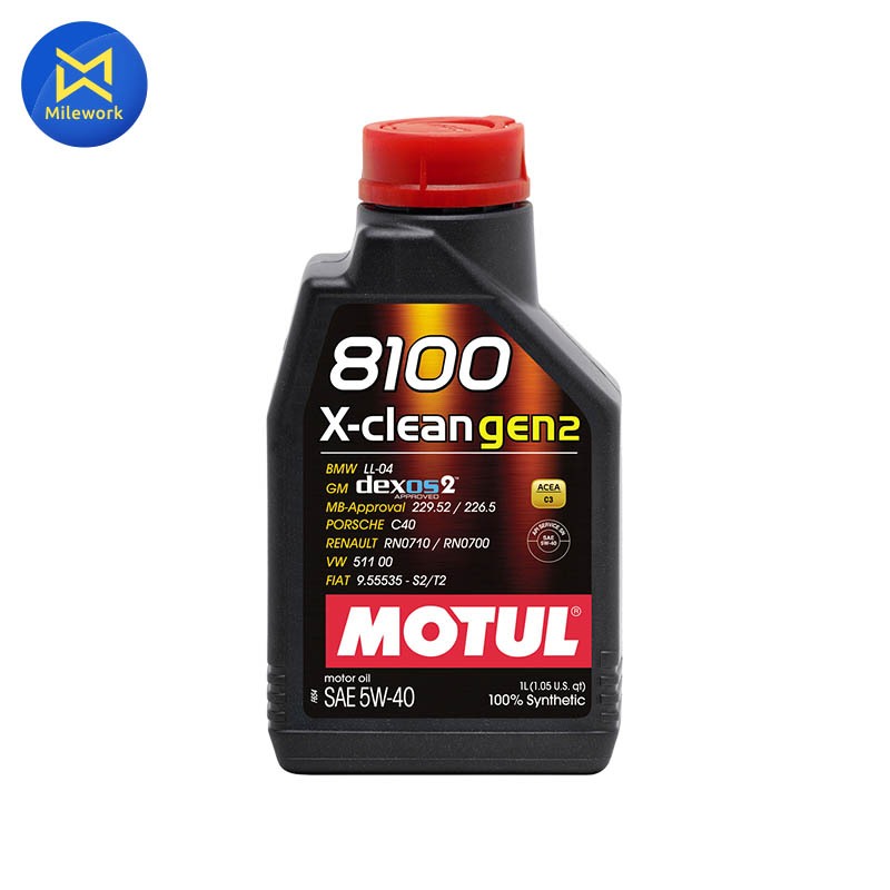 น้ำมันเครื่อง MOTUL-8100 X_CLEAN GEN2(5W40)1L (109896)