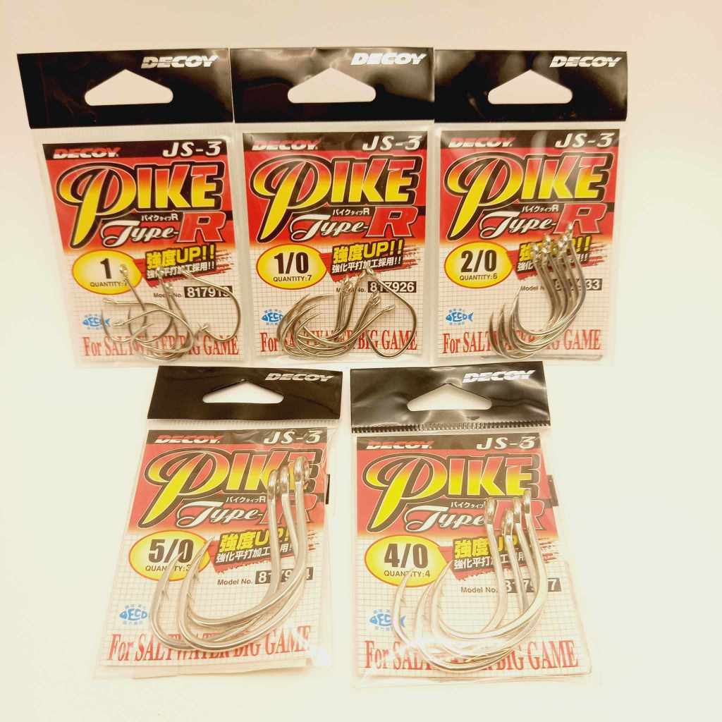 DECOY JS-3 PIKE Type-R / เบ็ดจิ้ก งานไลท์จิ้ก งานจิ้ก ตรงรุ่น