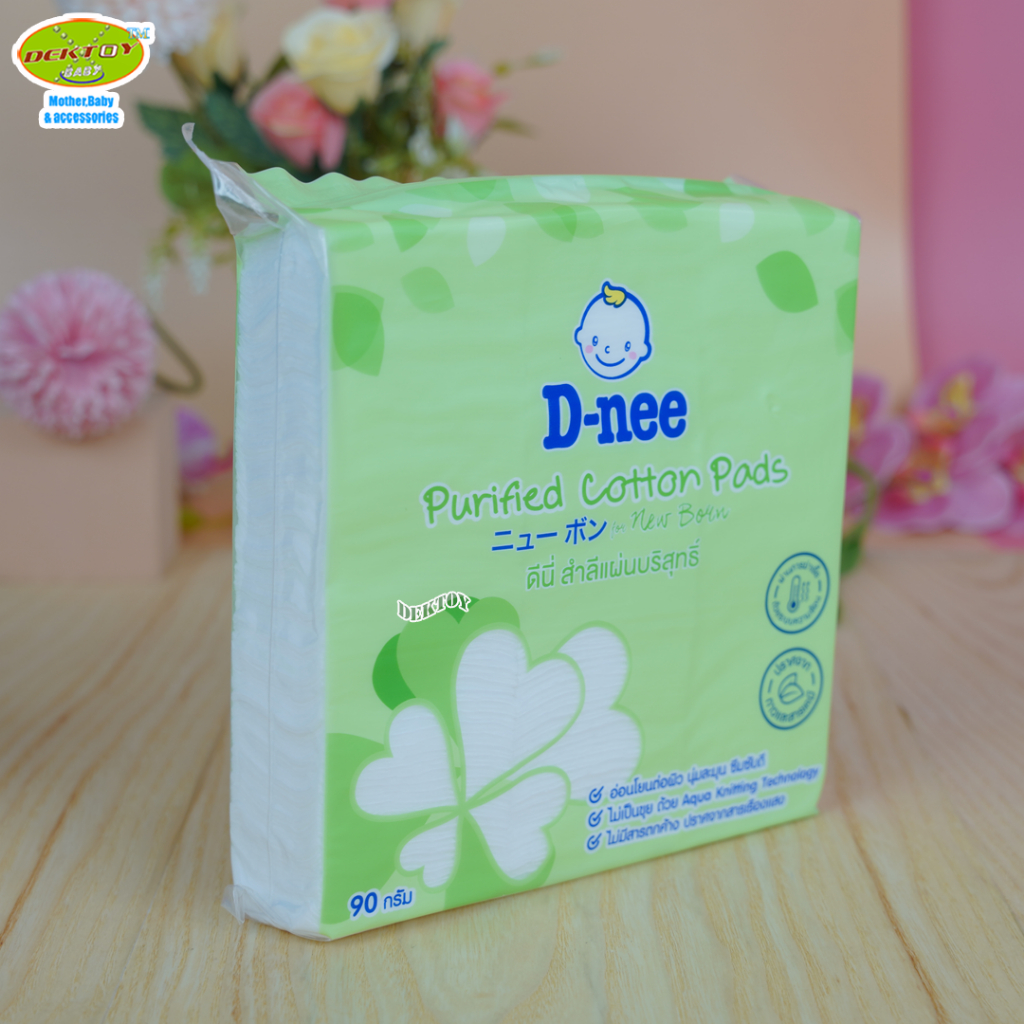 12ห่อ/6ห่อ D-nee ดีนี่ สำลีก้อนบริสุทธิ์ดีนี่90กรัม/สำลีแผ่นบริสุทธิ์90กรัม - รูปที่ 4