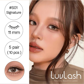 #S01 (Signature 01) 11mm. ขนตาปลอมจับช่อ
