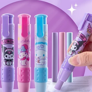 ยางลบแบบกด แถมรีฟิล 2 อัน ลายลิขสิทธิ์แท้ Sanrio รุ่น YZ9680 ลาย kuromi cinnamoroll melody zootopia