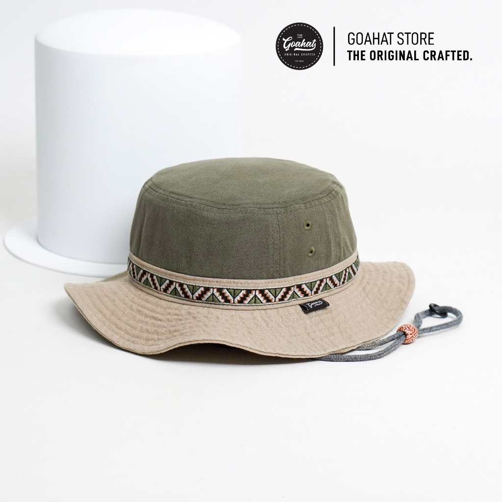 G116 Jungle หมวกเดินป่า งาน Handmade ผ้า Cotton ฟอก สวย ใส่สบาย ระบายอากาศได้ดี