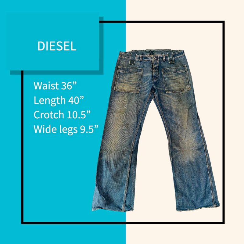 Diesel Jeans (สีฟอก)