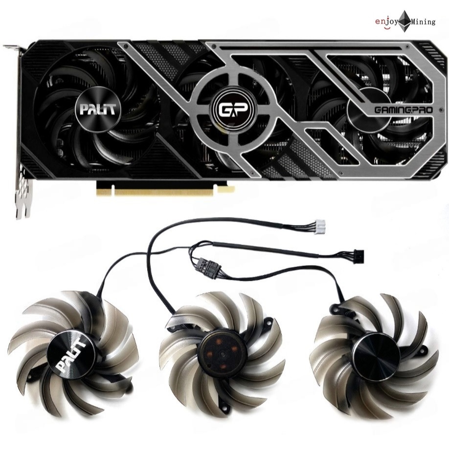 พัดลมการ์ดจอ PALIT RTX 3090 3080 3070 3060ti graphics card fan TH8015S2H-PCC01