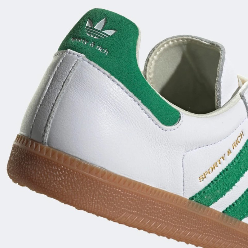 รองเท้า Adidas Samba OG Sporty & Rich White Green สีขาวเขียว