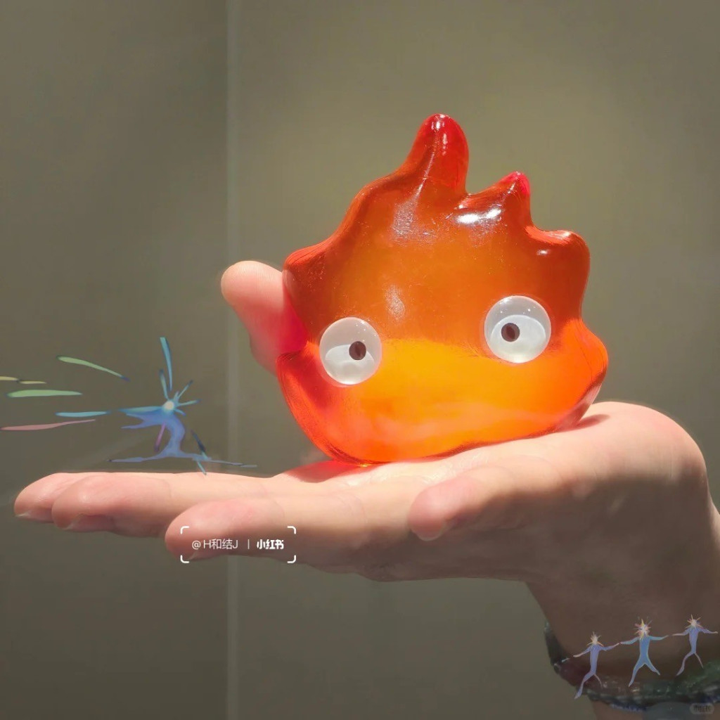 ส่งด่วน🔥Calcifer Howl's Moving Castle สกุชชี่ ปีศาจไฟ ลูกไฟ บีบเล่น คลายเครียด น่ารักๆ Squishy 51008